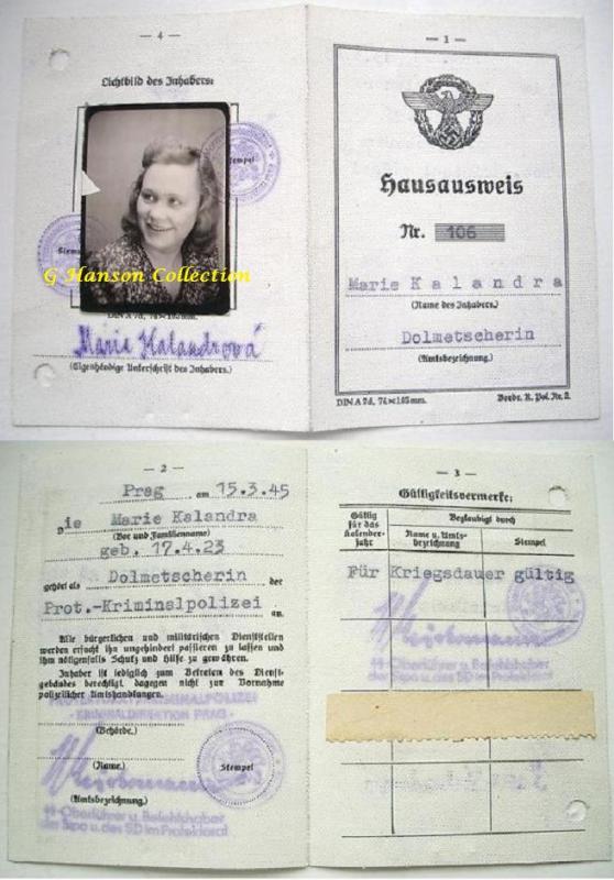 Dienstausweis Kripo Wien 1920 Fake - SMARTCRAFT