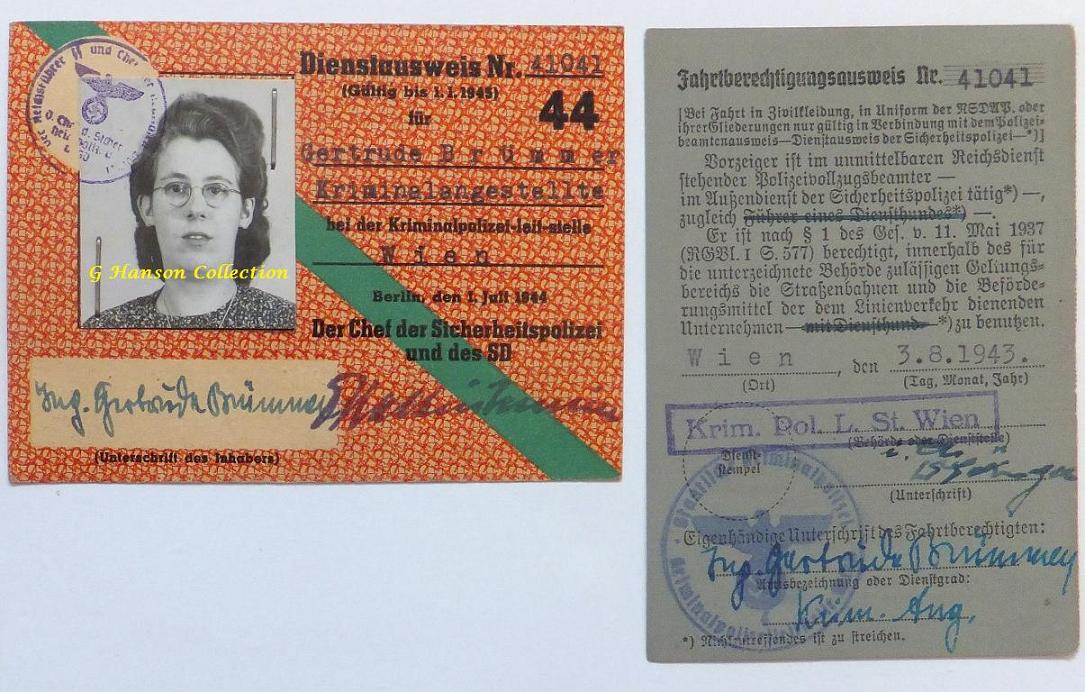 Dienstausweis Kripo Wien 1920 Fake - SMARTCRAFT