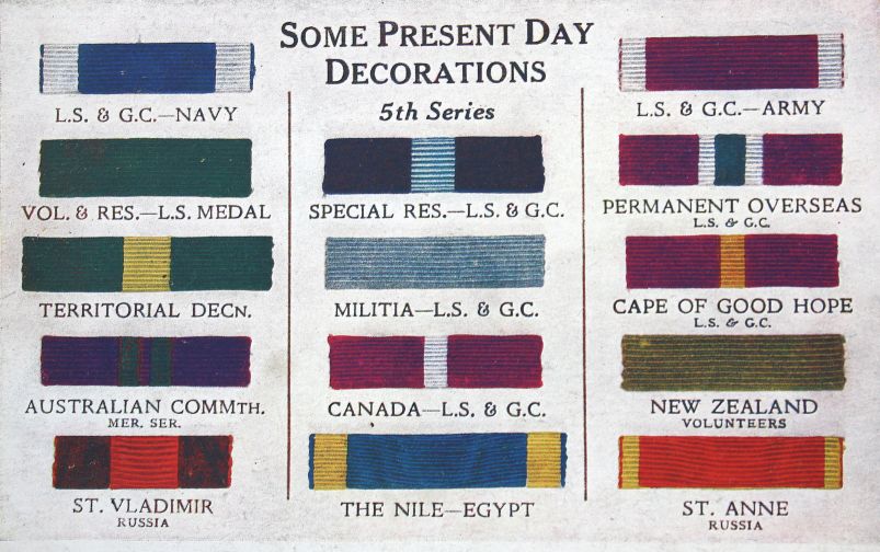 Identification Important Ribbons Great Britain Orders Gallantry