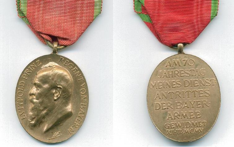 Ordensband Bayern Prinzregent Luipold Medaille 36mm 0,5meter D118- 1m9,80 
