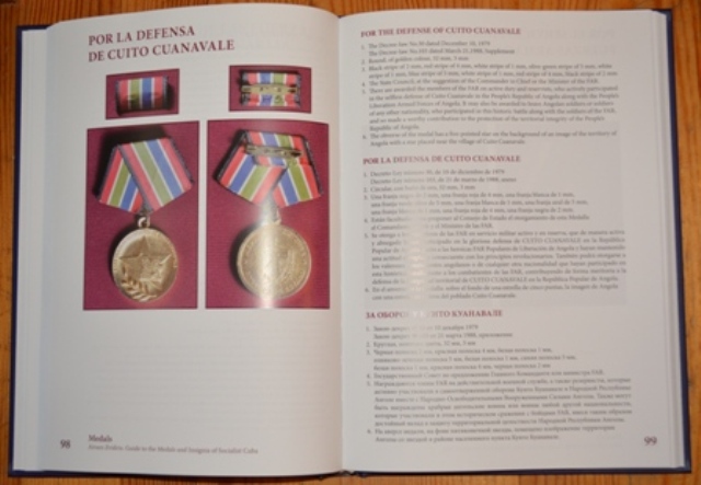 Cuba awards book Guide to the medals insignia of Socialist Cuba LAST COPIES 
