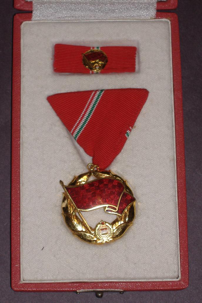 Hungary Hungarian Medal 45 Year Service in MAV Railroad Railway Train Communist