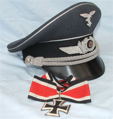 Luftwaffe Knight's Cross and visor cap