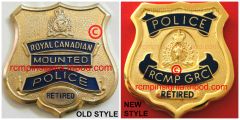 2 Retired RCMP badges