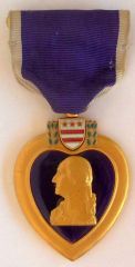 Purple Heart medal from World War II