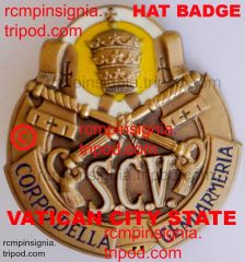 HAT BADGE VATICAN CITY STATE POLICE