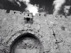Battle Scars on Zion Gate, Jerusalem Old City