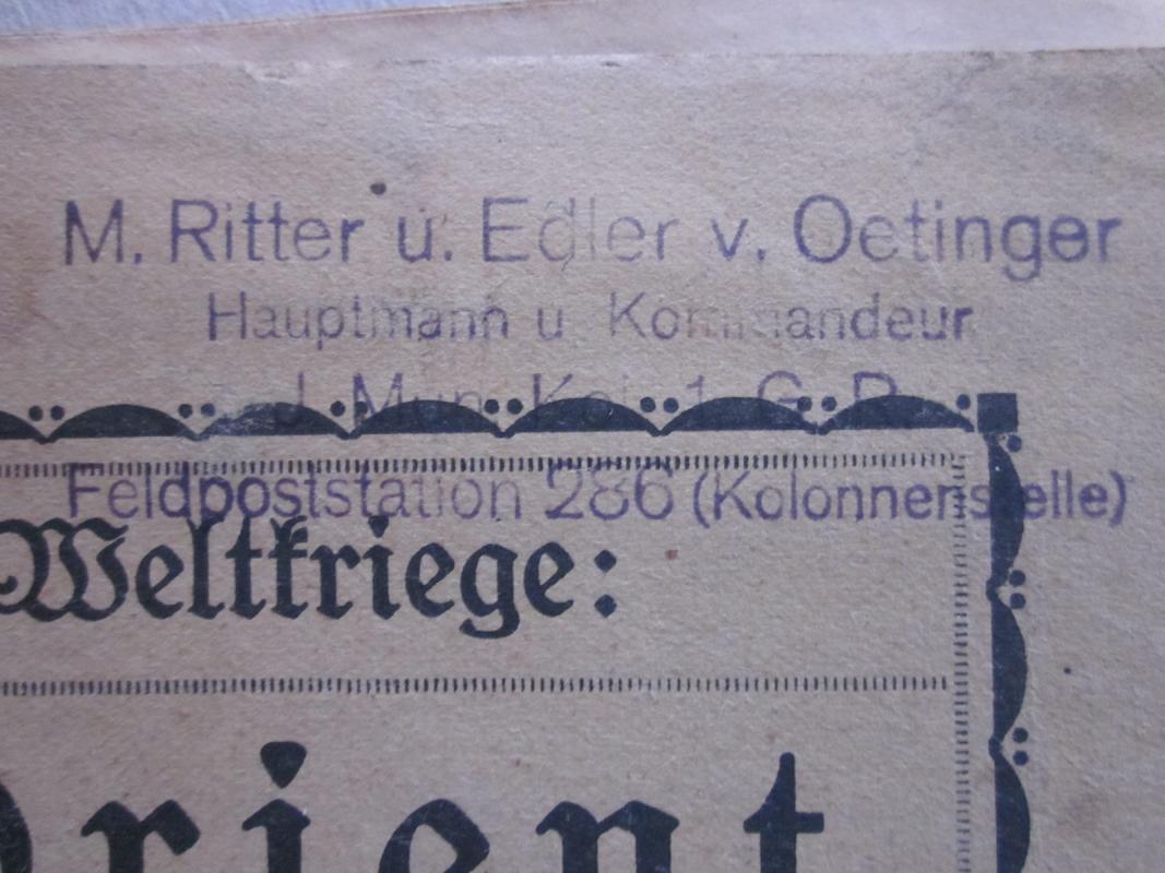 M. Ritter und Edler von Oetinger / anyone familiar with him? - Germany ...