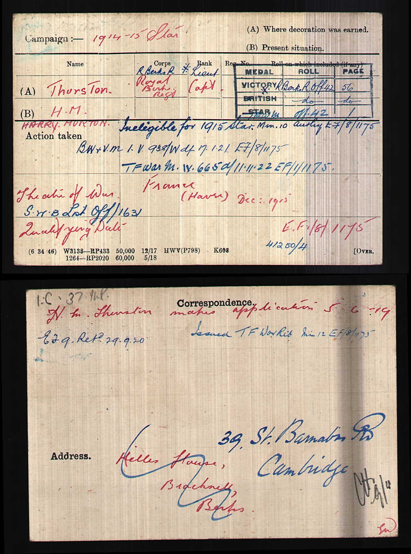 Deciphering Medal Roll Index Cards - Great Britain: Research ...