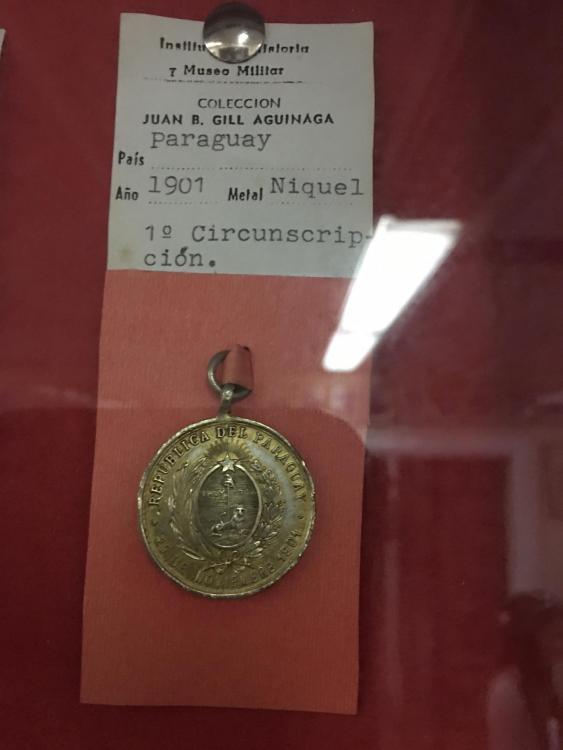 Paraguay MAP National Guard Medal in Museum.jpg