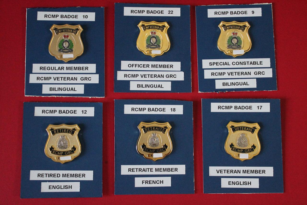 RCMP Veteran & Retired Badges