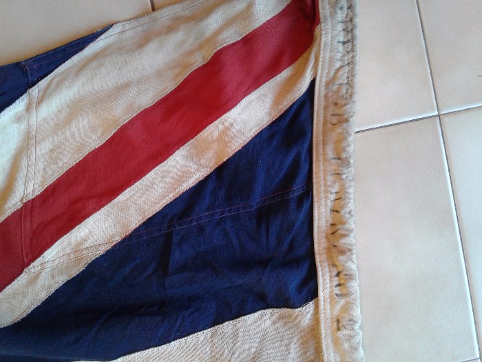 Royal Navy Ensign, Made at Mare Island (California) dated 1943 - Great ...