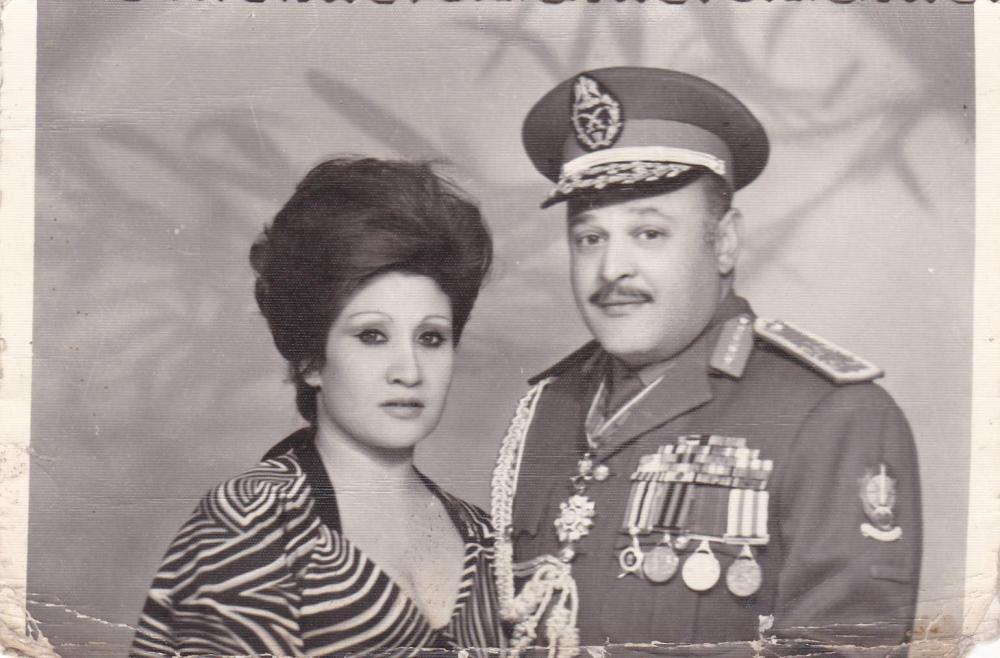 Air Defense MG with Wife 1970s.jpg