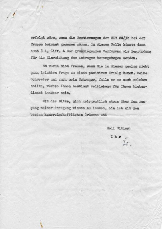 1942 LETTER REQUESTING BROTHER IN LAW POW BE PROMOTED TO LT. 2.JPG