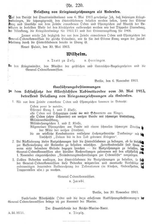 AKO Kriegsauszeichnungen 1913.JPG