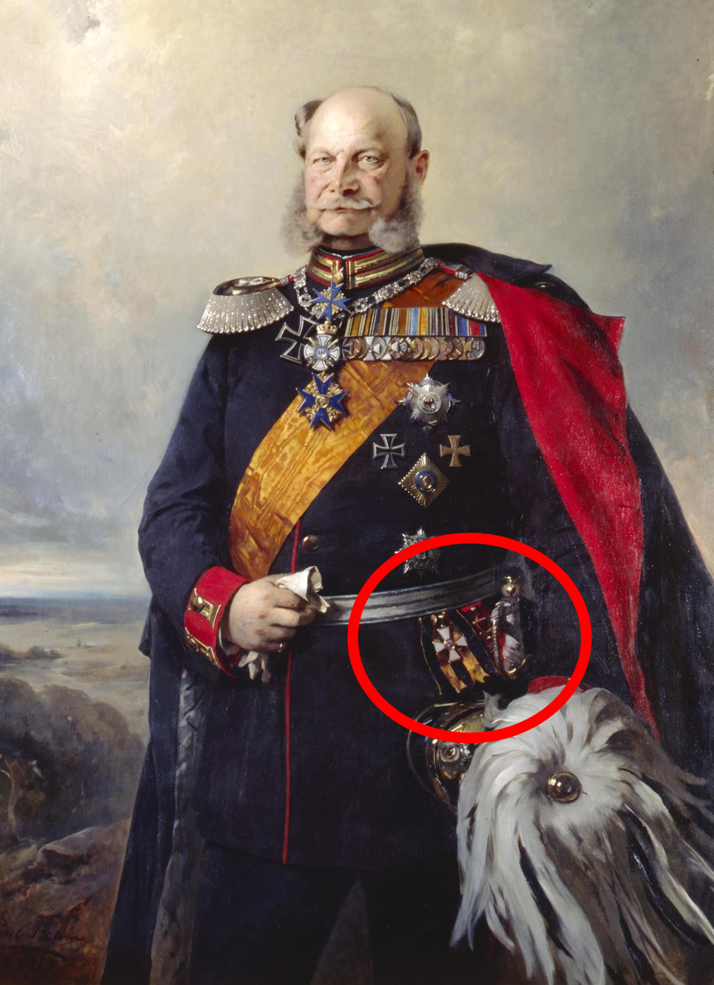 Question about a painting of Wilhelm I - Germany: Imperial: Rick