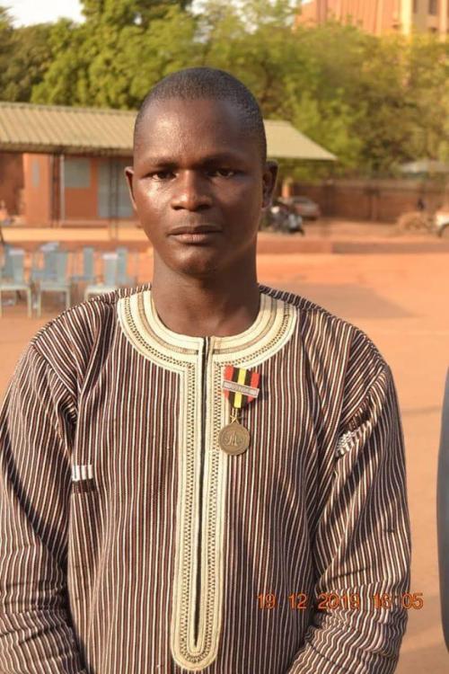 Burkina Faso Ordre du Ministere de la Justice et des Droits Humains on awarded person.JPG