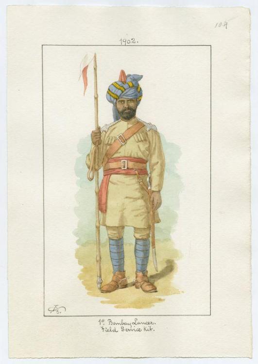 Indian Cavalry(?) Uniforms 1900 - Great Britain: Militaria: Badges ...