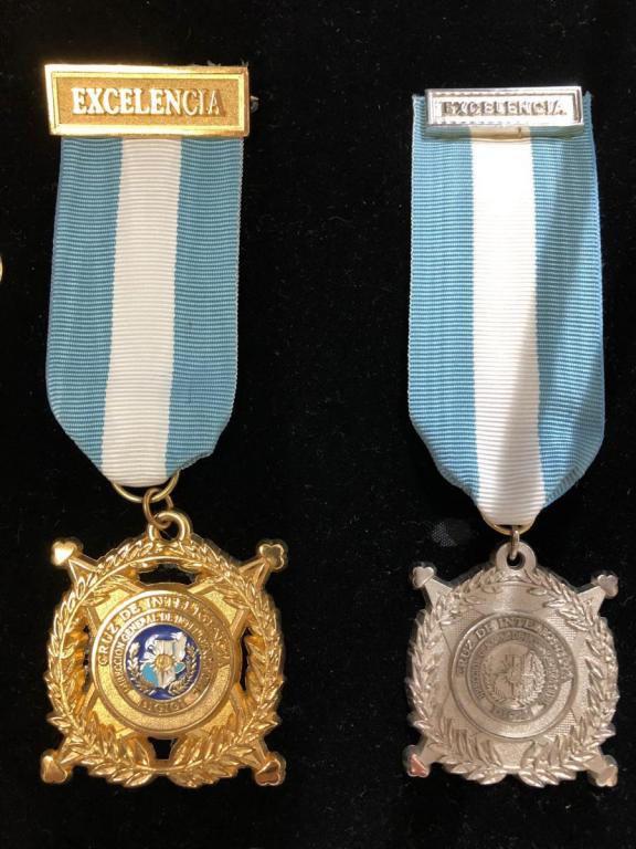 Guatemala Cruz de Intelligencia 1st & 2nd Class - National Intelligence Service Cross Medal 1st & 2nd Class.jpg