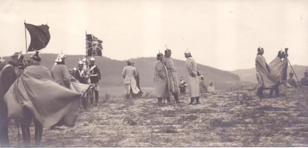Kaisermanöver 1913 Schlesien, Wilhelm II, Moltke, Woyrsch.jpg
