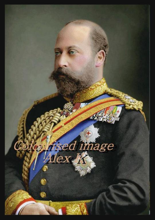 Edward VII P o W Blues and Royals.JPG