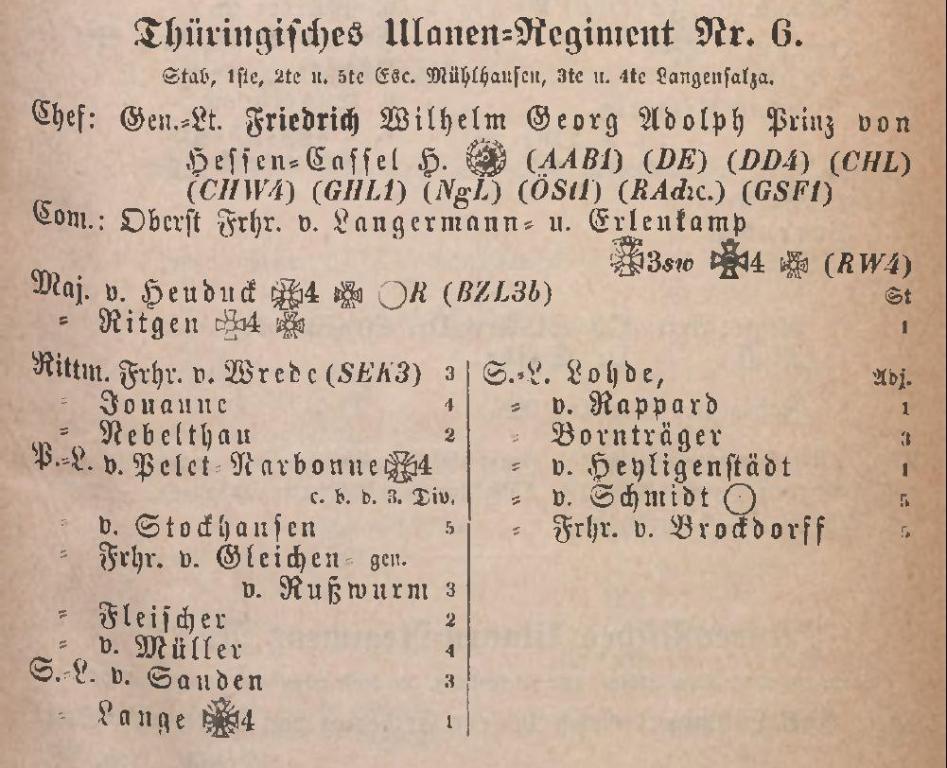 Lange - Generalleutnant Friedrich Wilhelm Maximilian von Lange - 1867 Rang- und Quartier-Liste.jpg