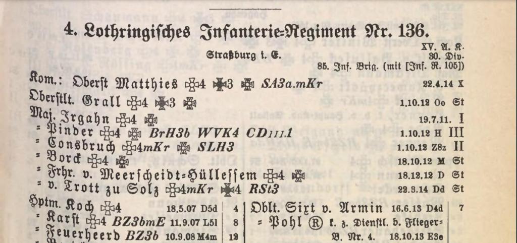 1914 Rangliste, Hpt Karst, IR 136.jpg