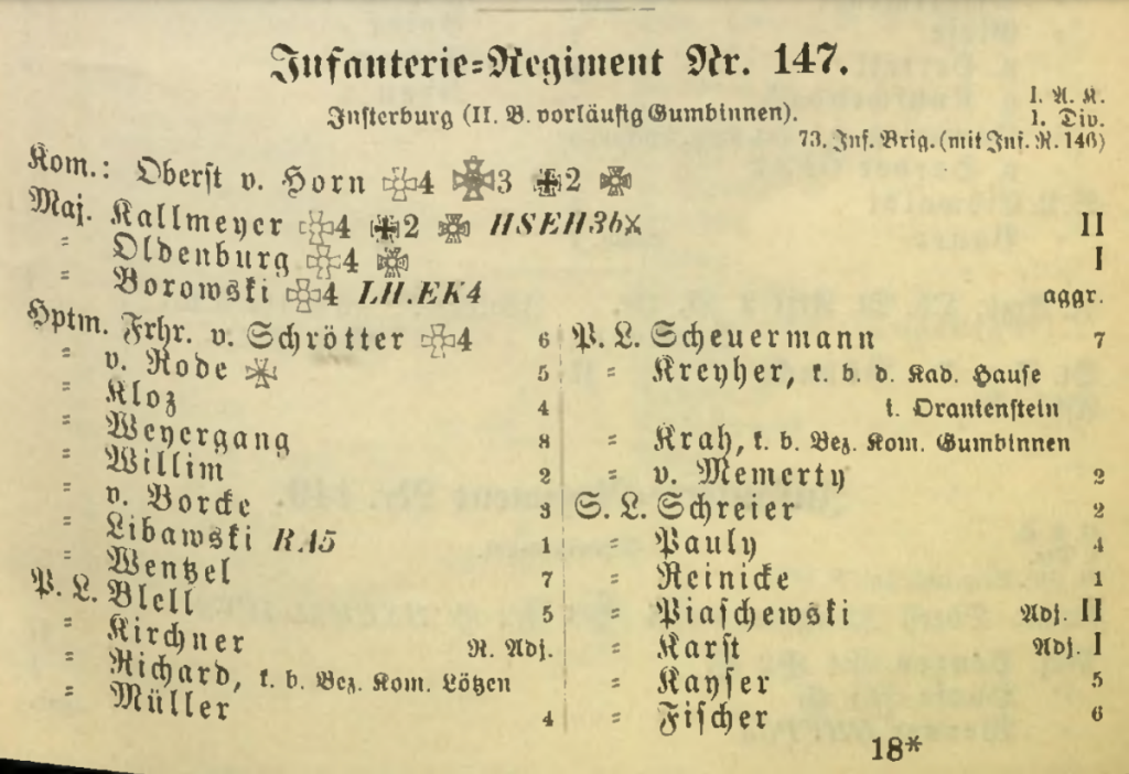 1897 Rangliste, Lt. Karst, IR 147 .png