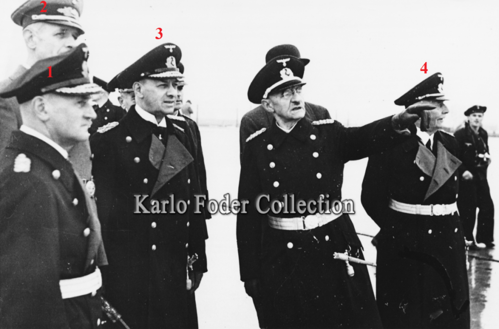 Hermann Densch, Erich Raeder, Karl Tiburtius, Wilhelmshaven, Raeder-Schleuse, 1942.png