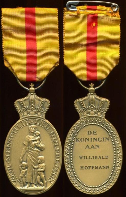 Niederlande Medaille für humanitäre Hilfe Bronze .jpg