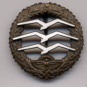 NSFK Large Glider badge - Germany: Third Reich: Organisational ...